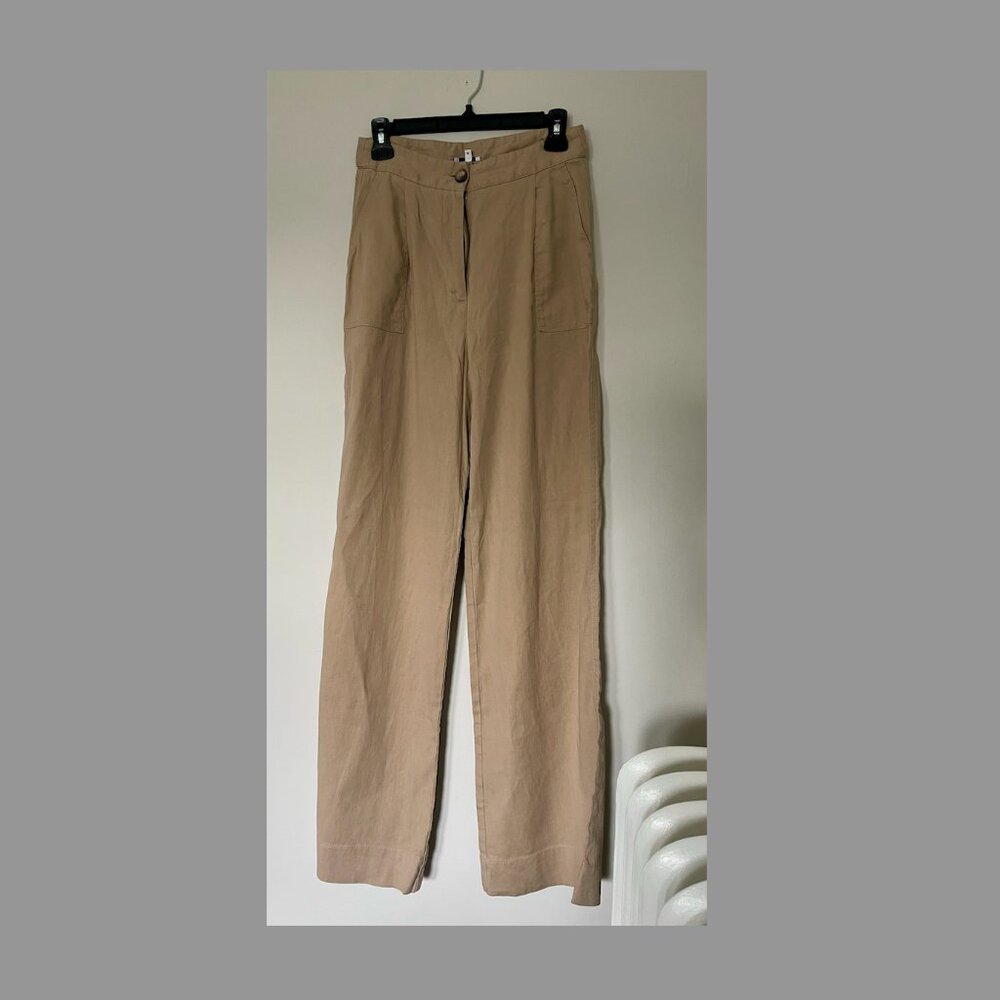 Linen Blend High Waisted Pants US 4/ UK 8